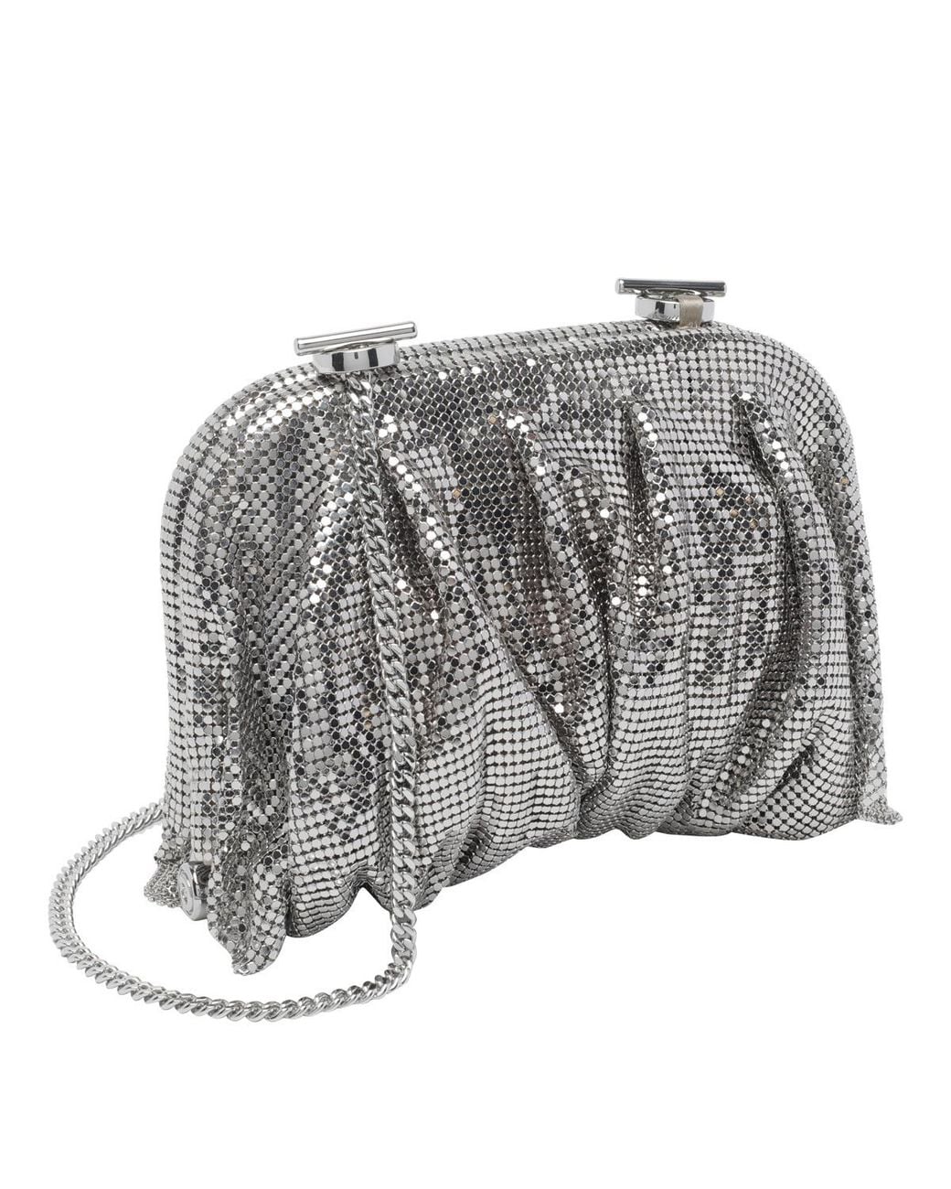 Benedetta Bruzziches Gray Venus La Petite Crystal Clutch Bag