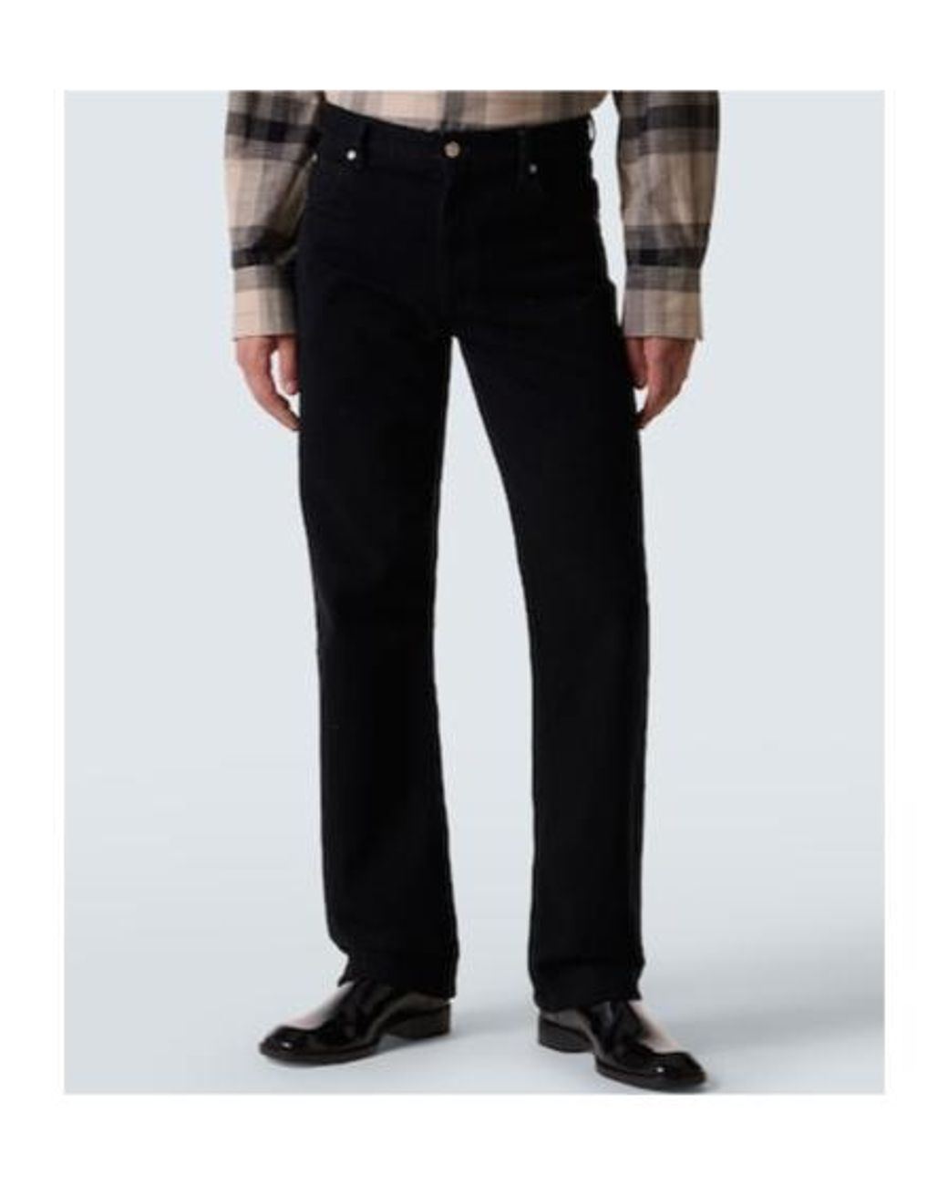 Calvin Klein Black 02 Mid-Rise Straight Jeans for men