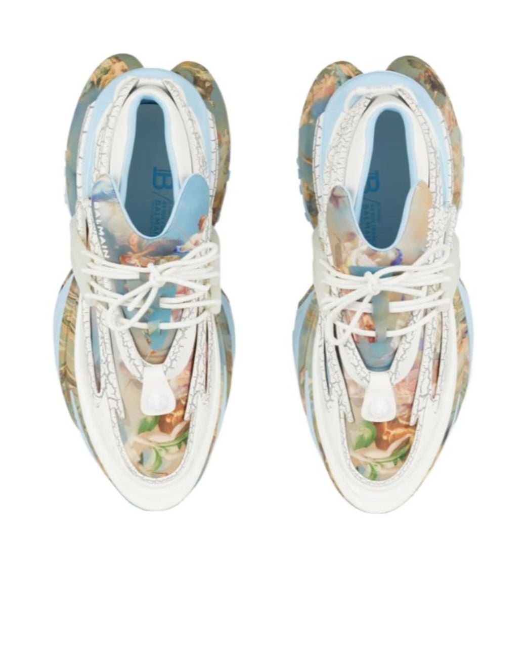 Balmain White Unicorn Trainers for men