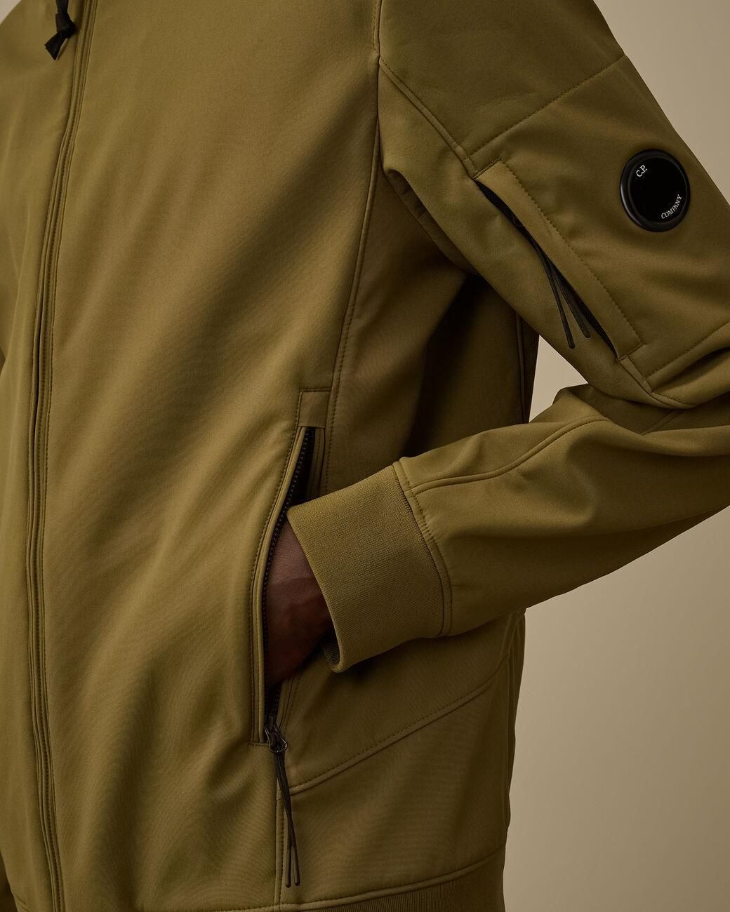 C P Company Green C.P. Shell-R Hooded Jacket for men