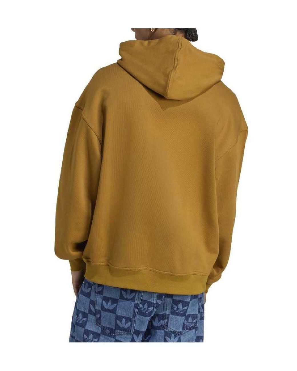 Adidas Originals Yellow Solidcolor Hooded Sweatshirt for men