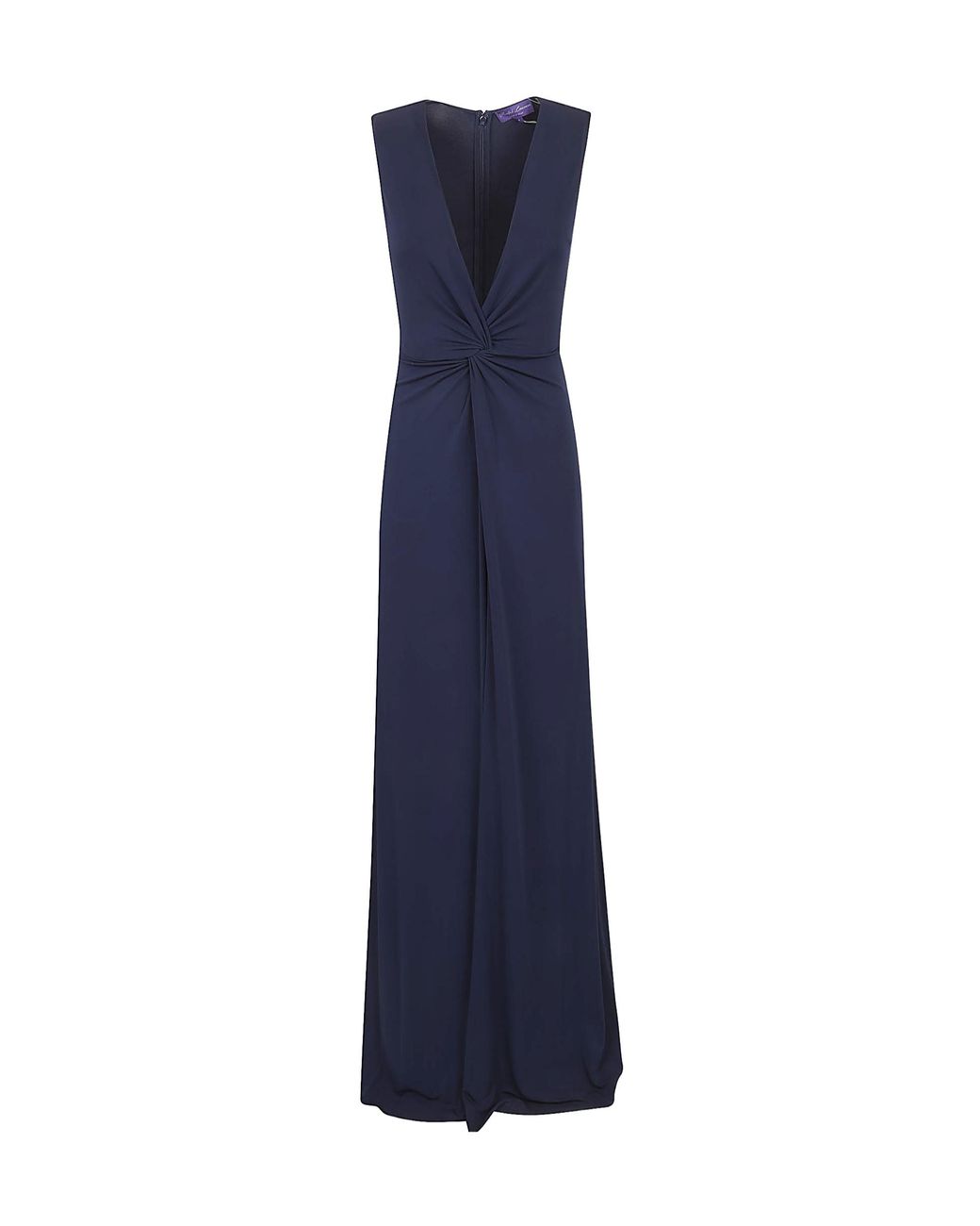 Polo Ralph Lauren Blue Ralph Lauren Zach Knot-Front Gown