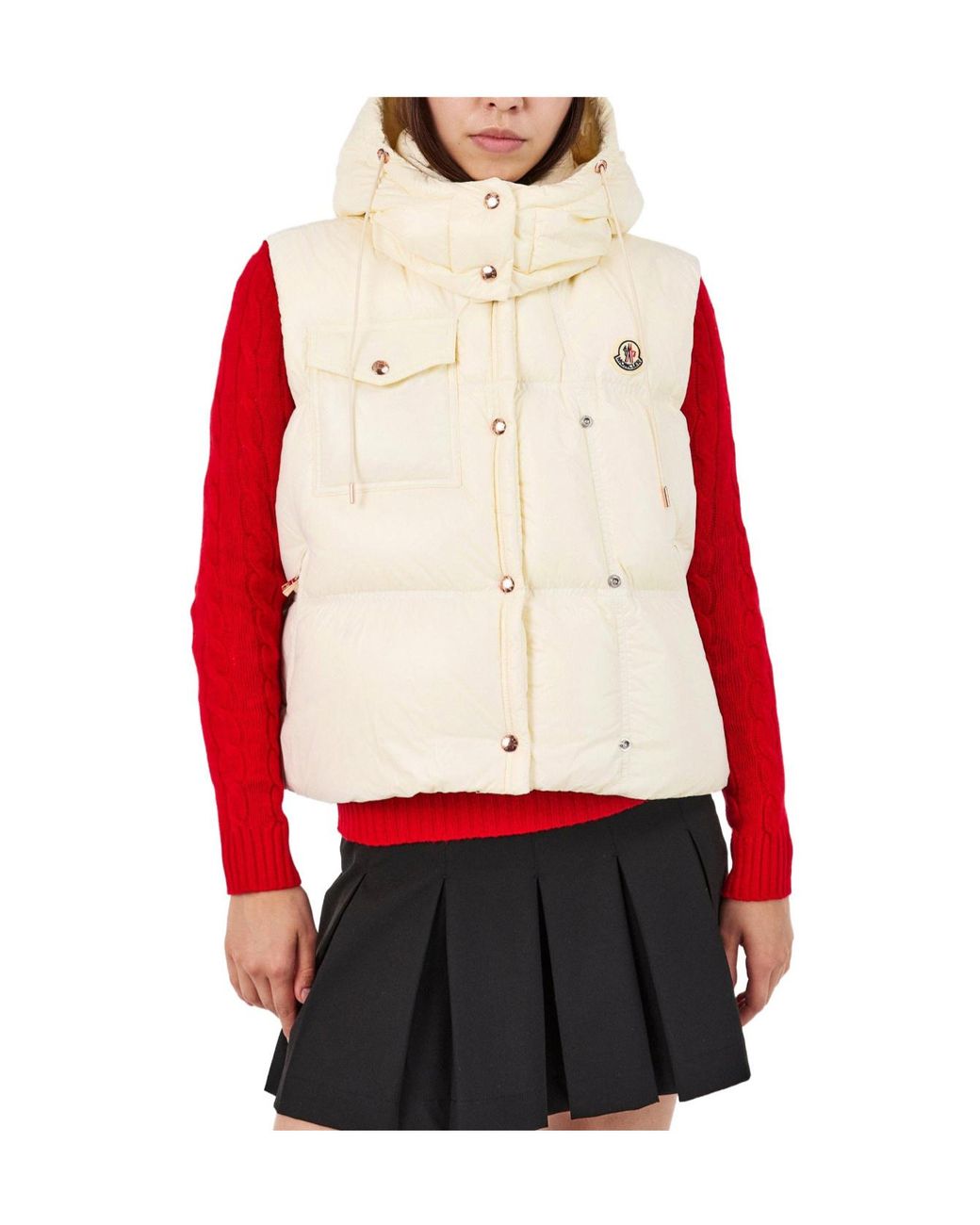 Moncler Natural Hooded Down Vest