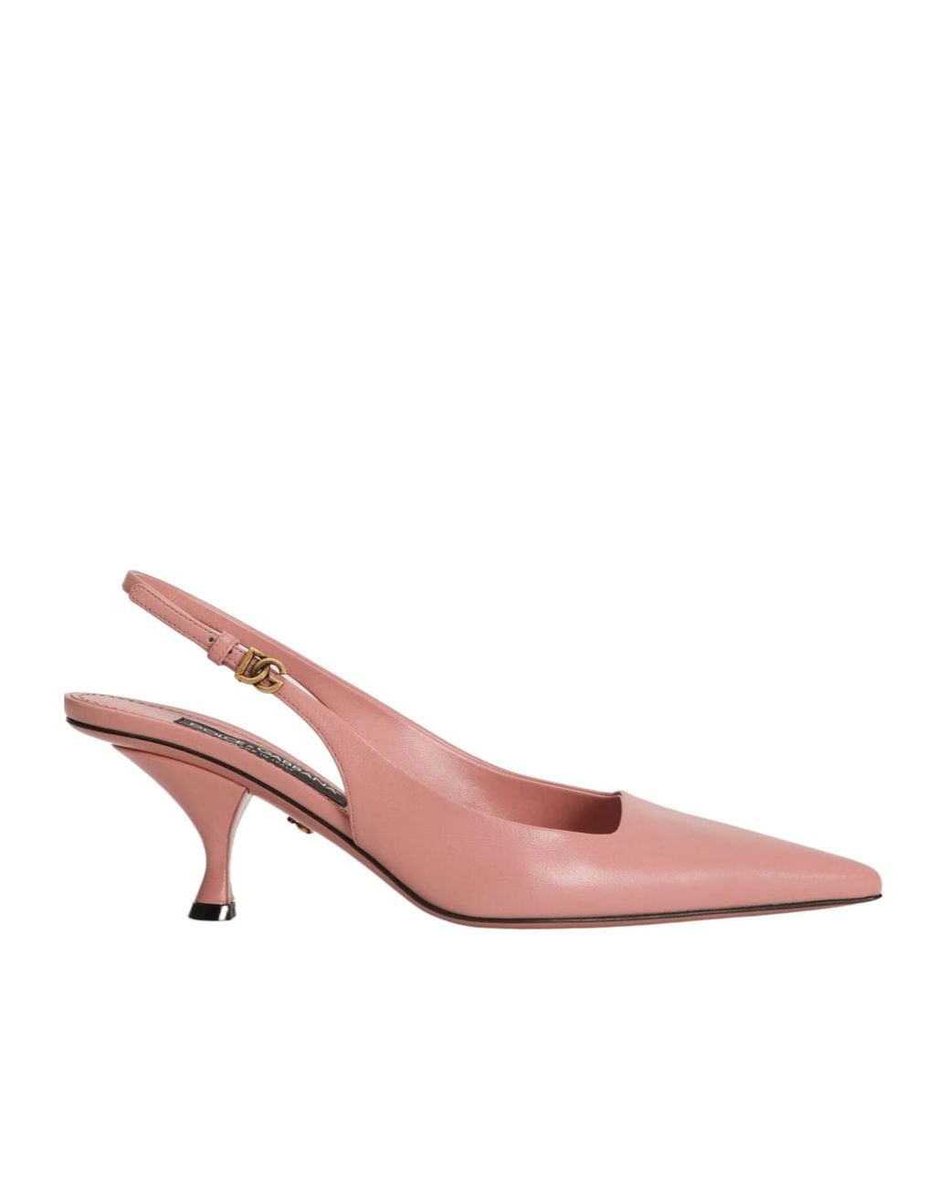 Dolce & Gabbana Pink 60Mm Pointed Slingback Pumps