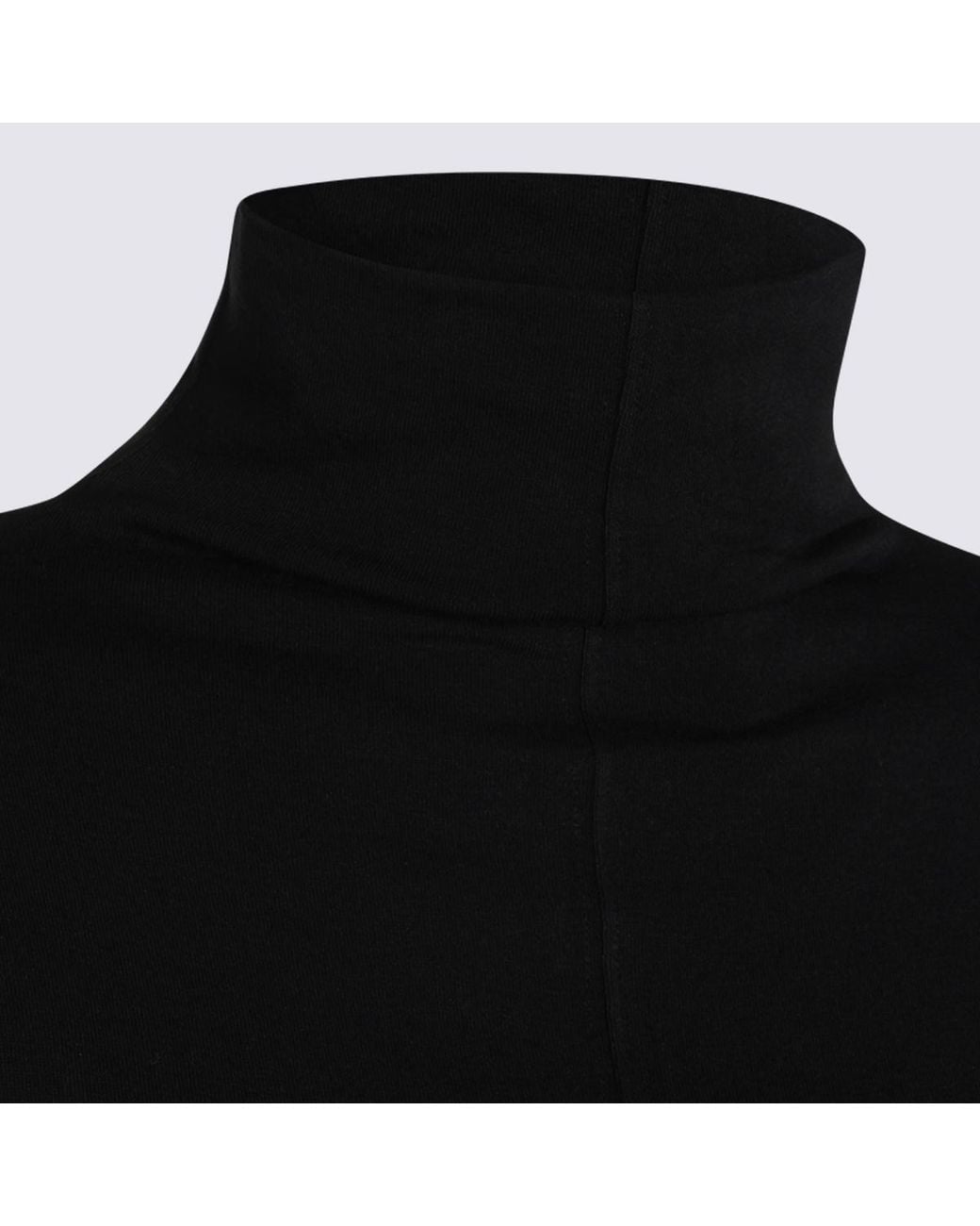 Thom Krom Black Fitted Turtleneck Top for men