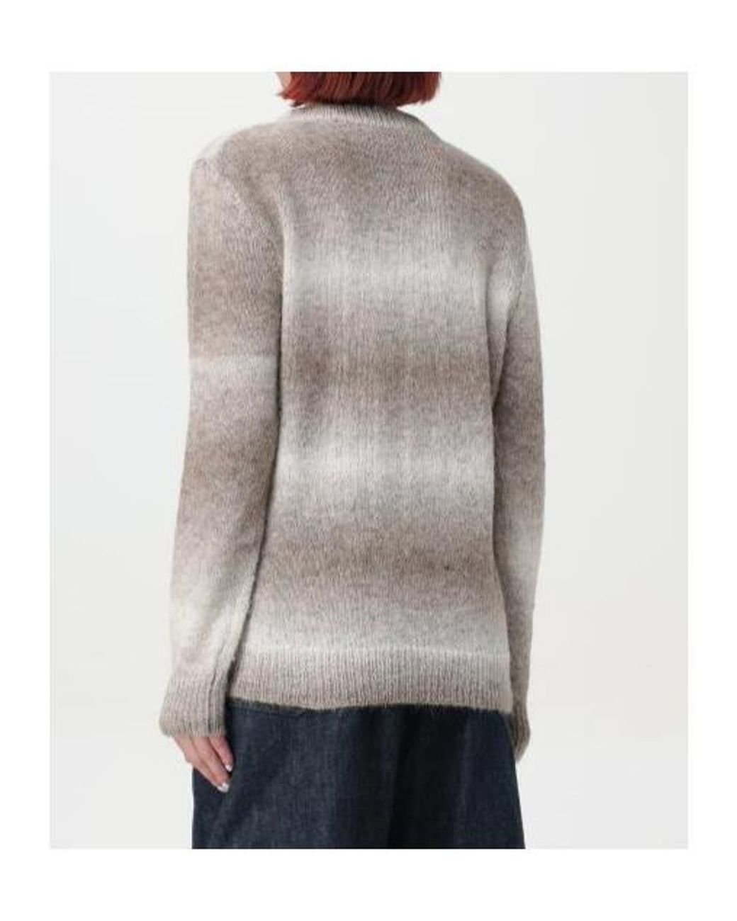 Woolrich Gray Ombré-Effect Knitted Jumper