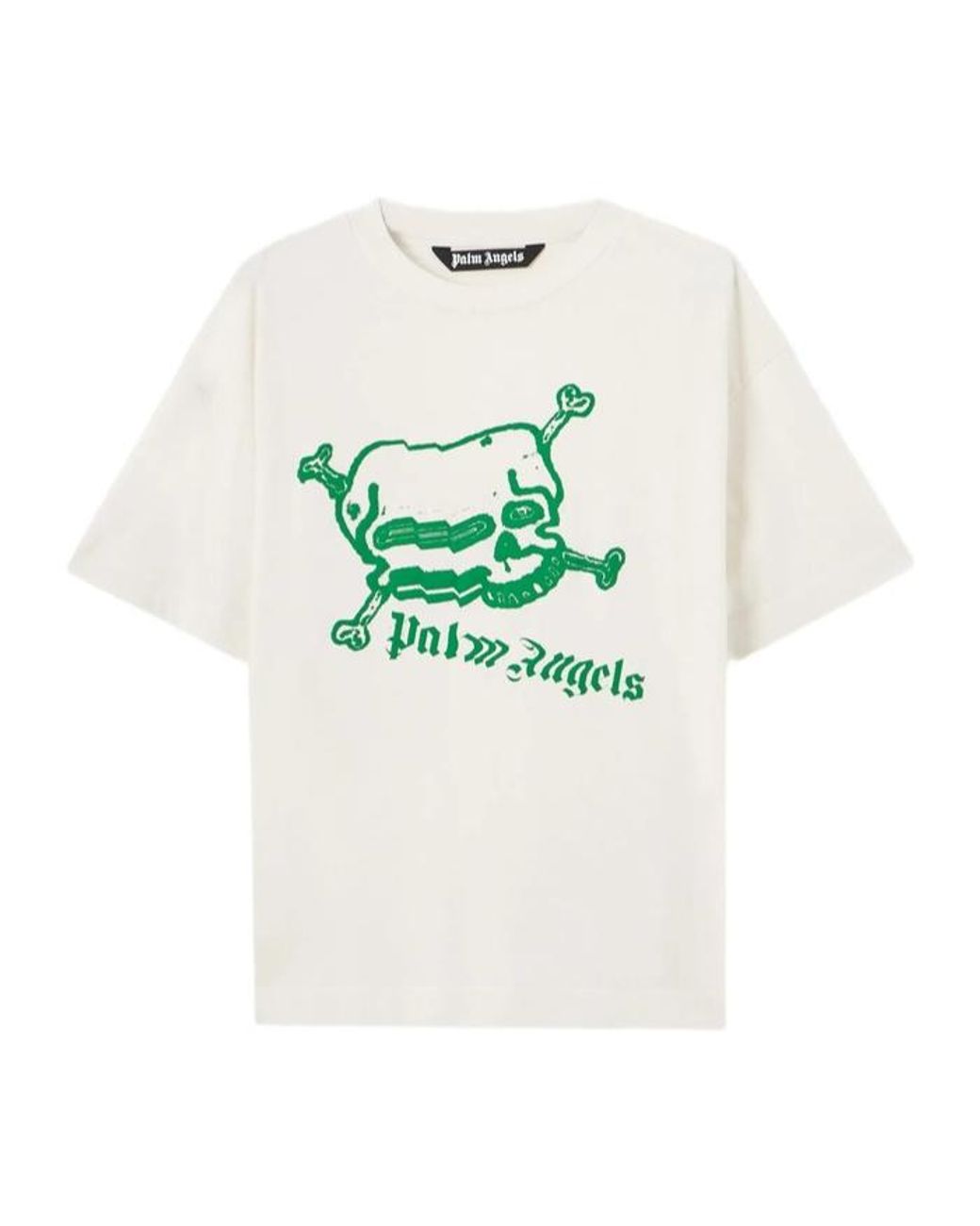 Palm Angels Multicolor Skull Graphic T-Shirt for men