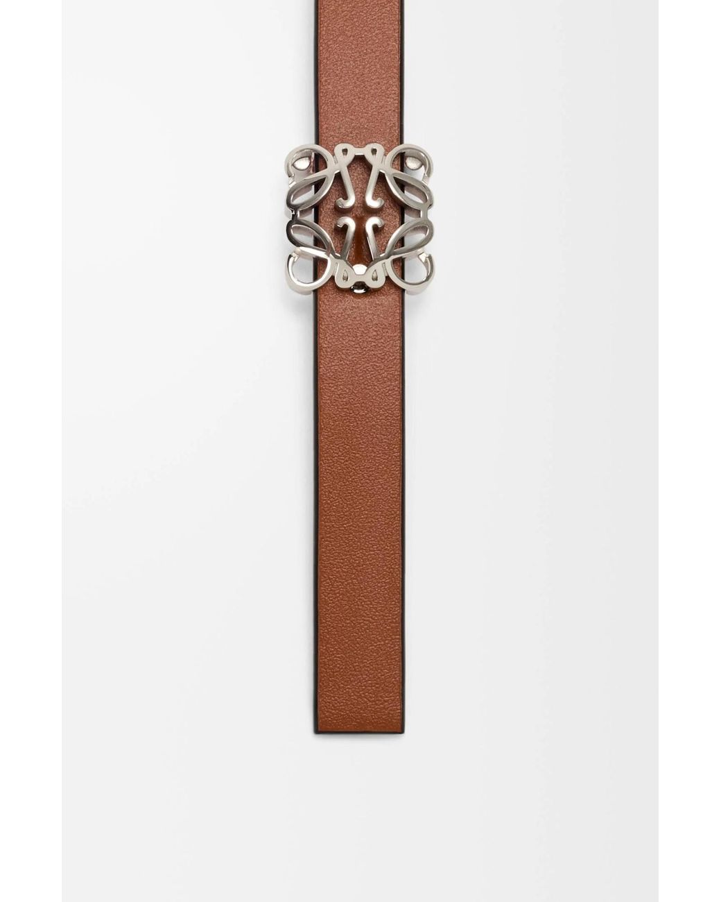 Loewe White Double-Sided Anagram Bombe Belt