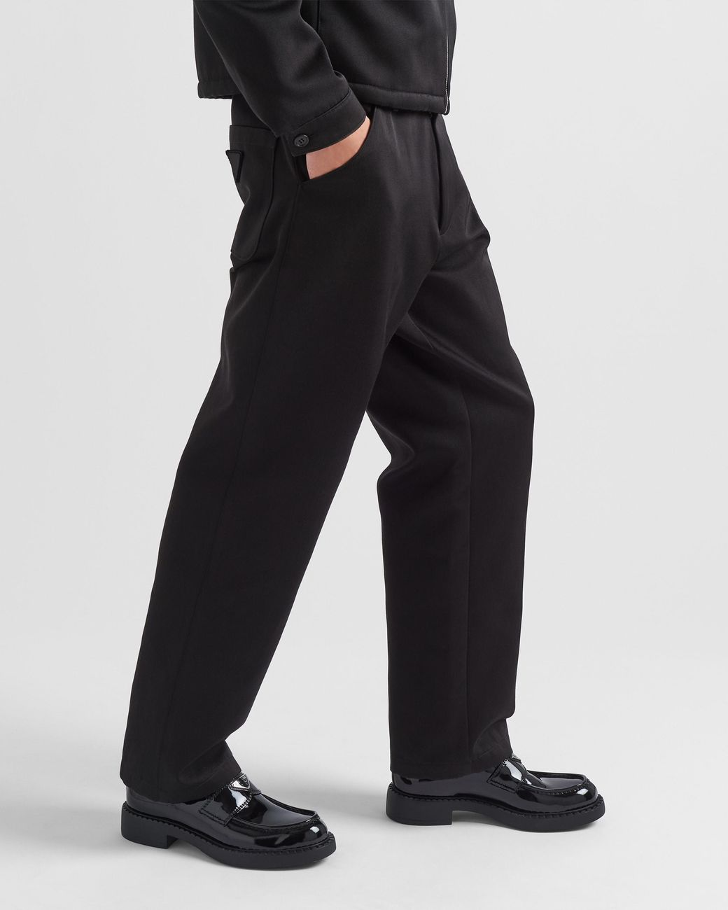 Prada Black Patent Leather Loafers for men