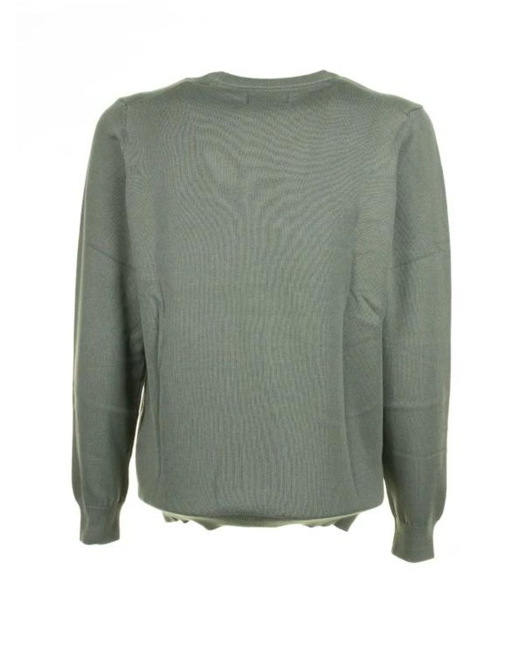 Barbour Green Crew-Neck Logo Cotton Sweater for men