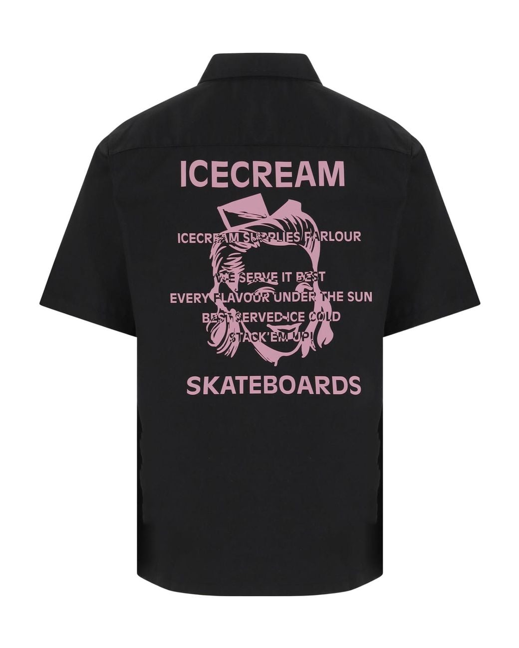 ICECREAM Black Zip Pocket Polo Shirt for men