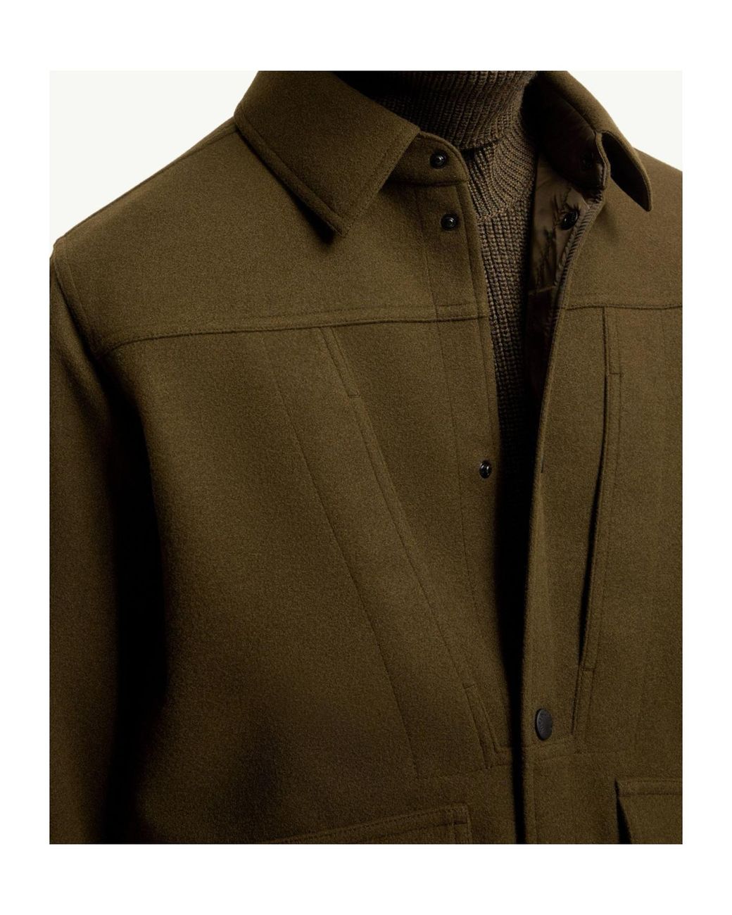 Moncler Green Interlock Long Sleeve Shirt for men
