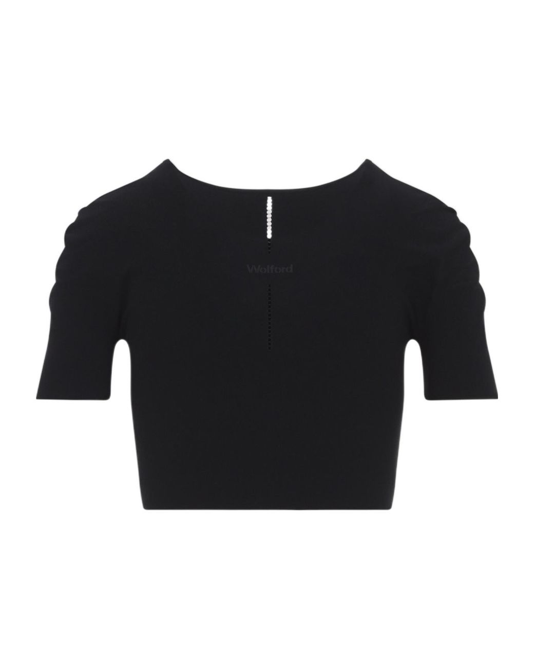Wolford Black Seamless Cropped Performance Top