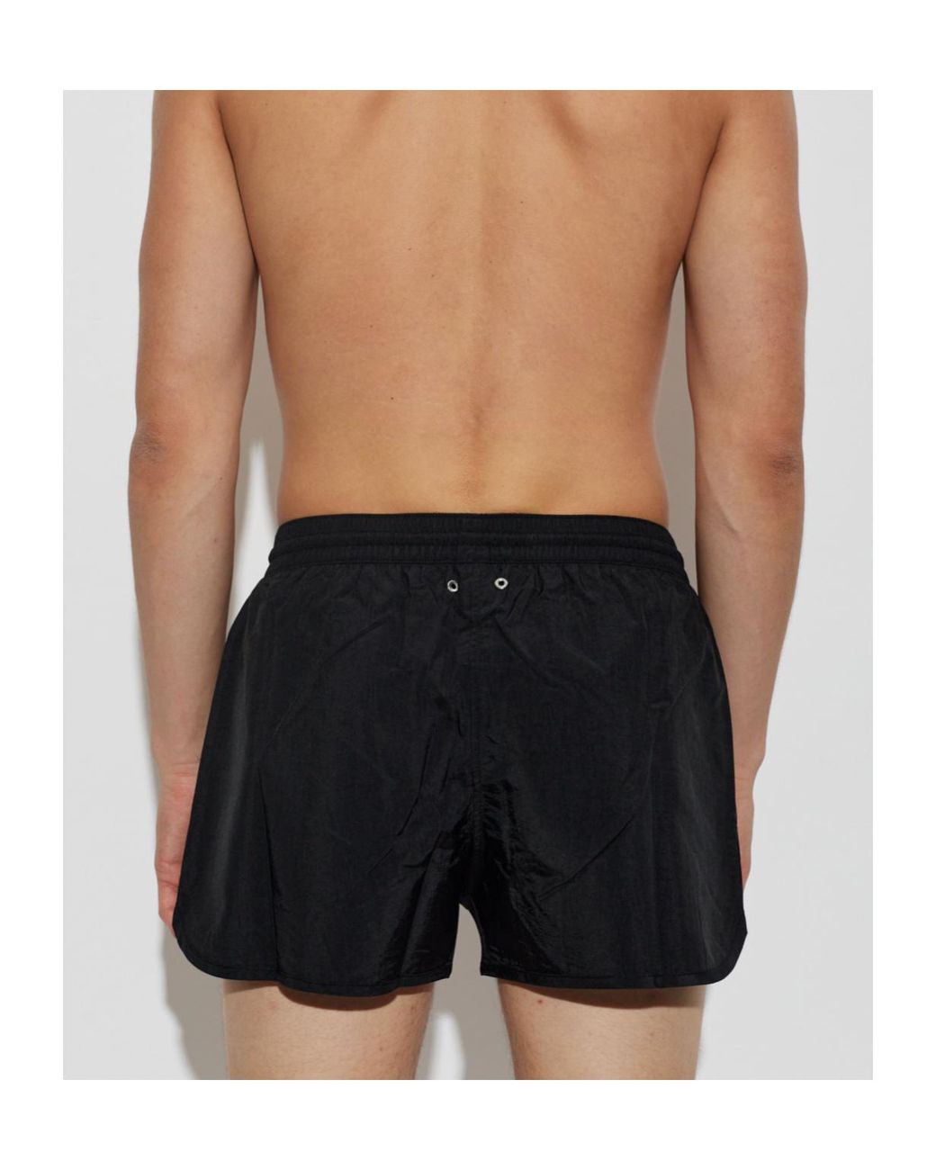 Balmain Black Logo Swim Shorts for men
