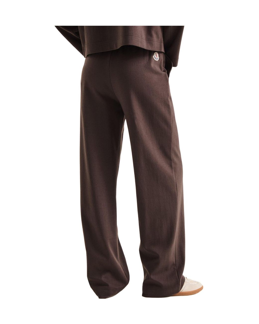 Moncler Brown Wide-Leg Track Pants