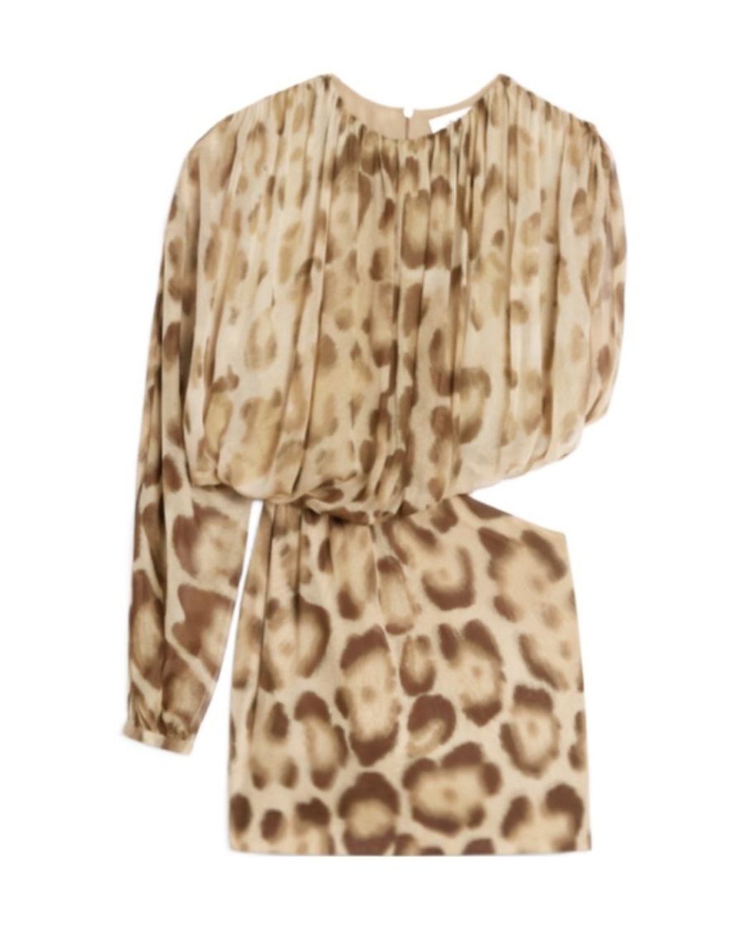 Céline Natural Draped Mini Dress