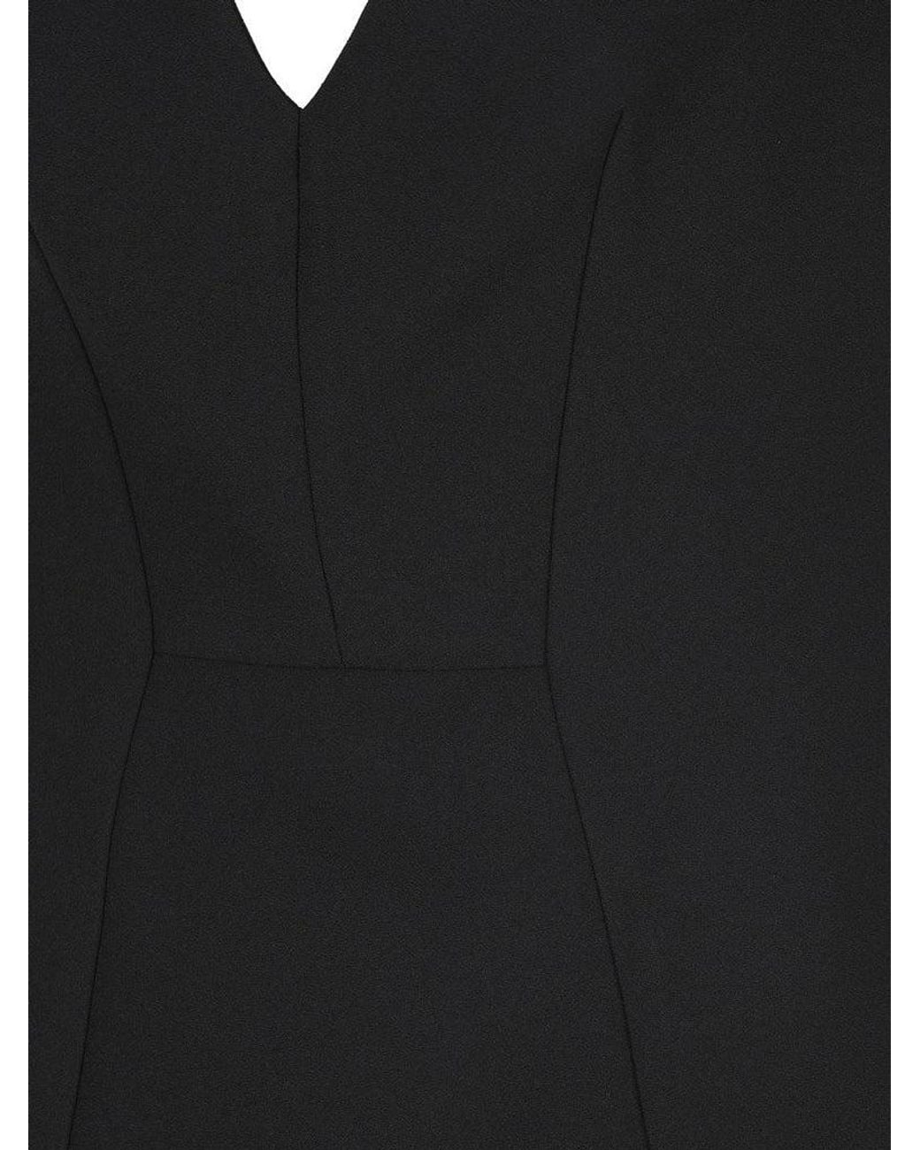 Givenchy Black V-Neck Mini Dress