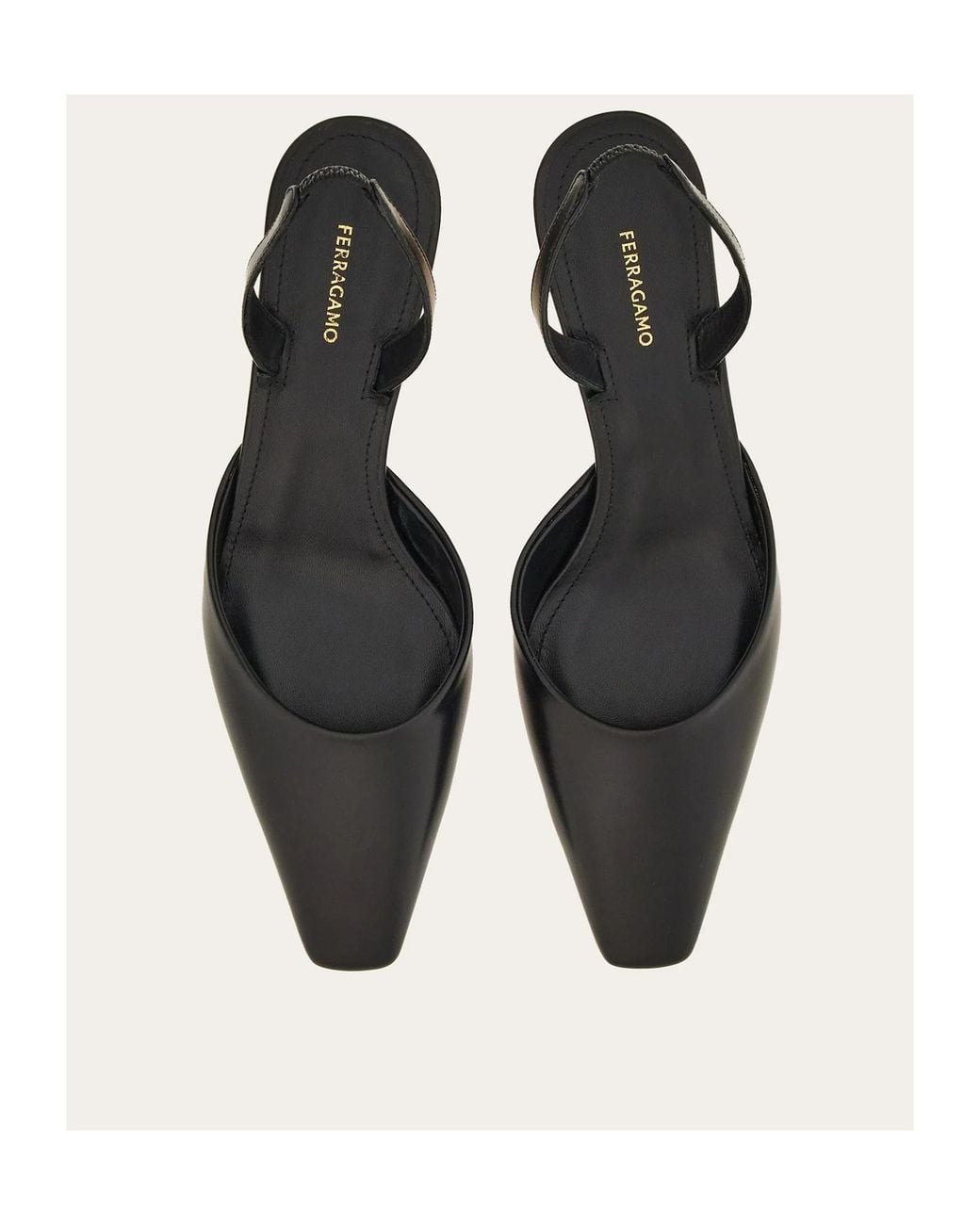 Ferragamo Metallic Ferragamo Cage Heeled Slingback Pumps