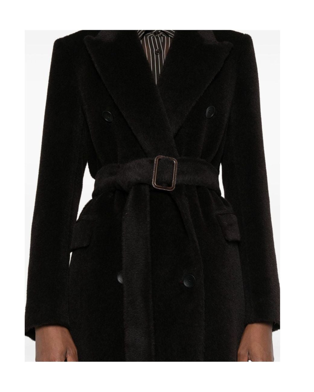 Tagliatore Black Long-Sleeved Coat