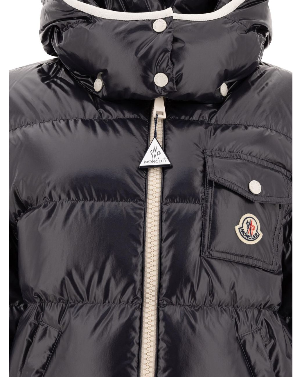 Moncler Blue Andro Zip-Up Padded Jacket