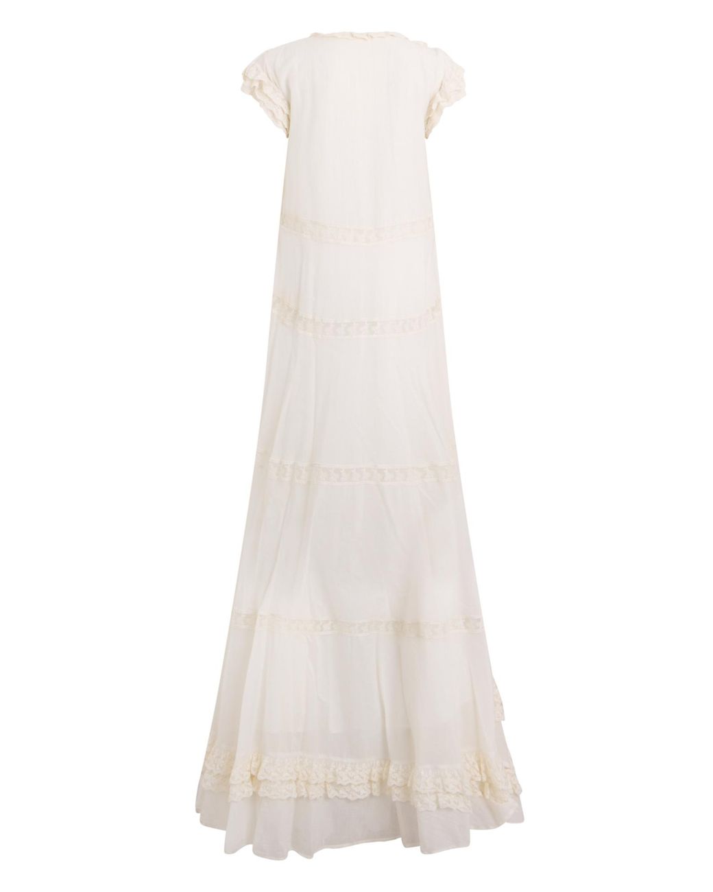 Philosophy Di Lorenzo Serafini White Ruffled Maxi Dress