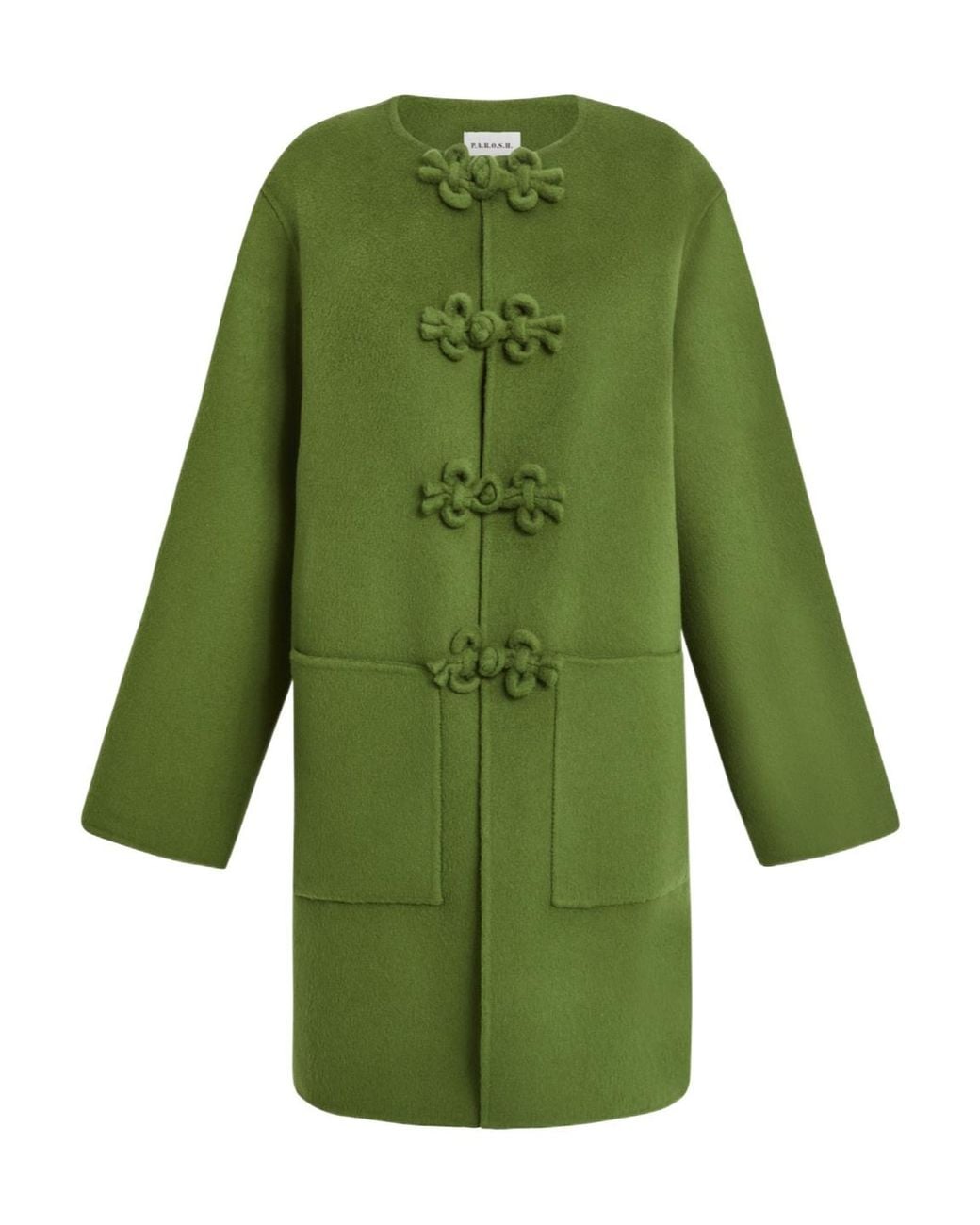 P.A.R.O.S.H. Green Long-Sleeved Coat