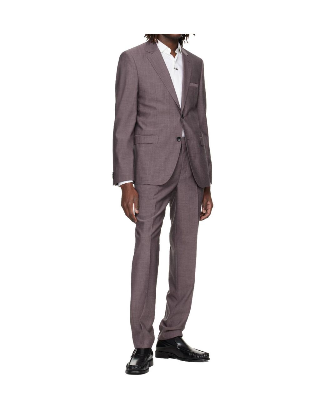 Boss Purple Long-Sleeved Blazer And Two-Piece Suit for men