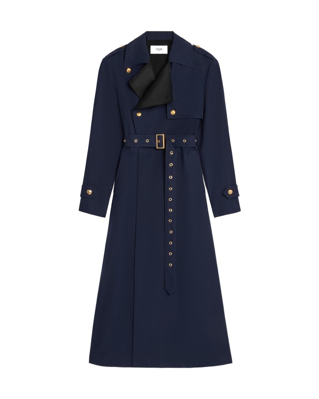 Céline Blue Tux Trench Coat
