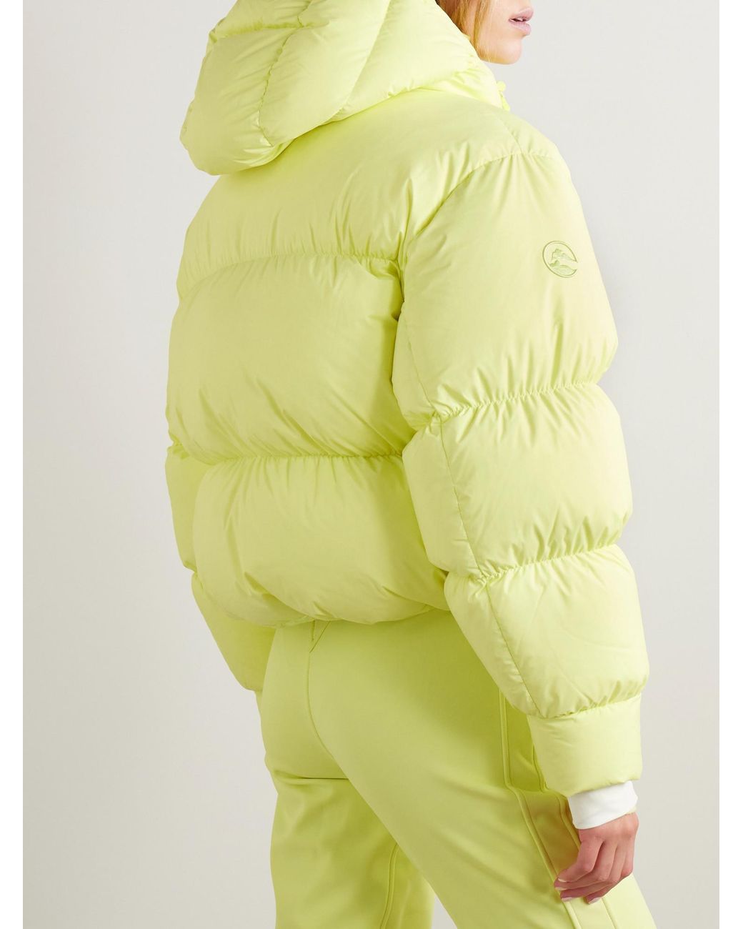 CORDOVA Yellow Hooded Quilted Down Jacket