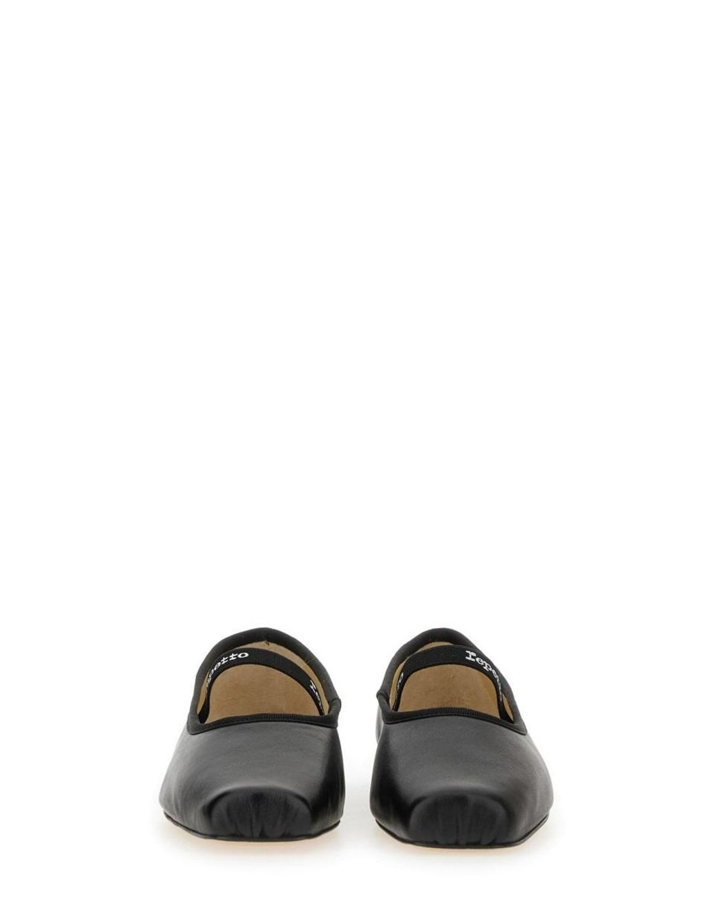 Repetto Black Lisbeth Square-Toe Ballet Flats