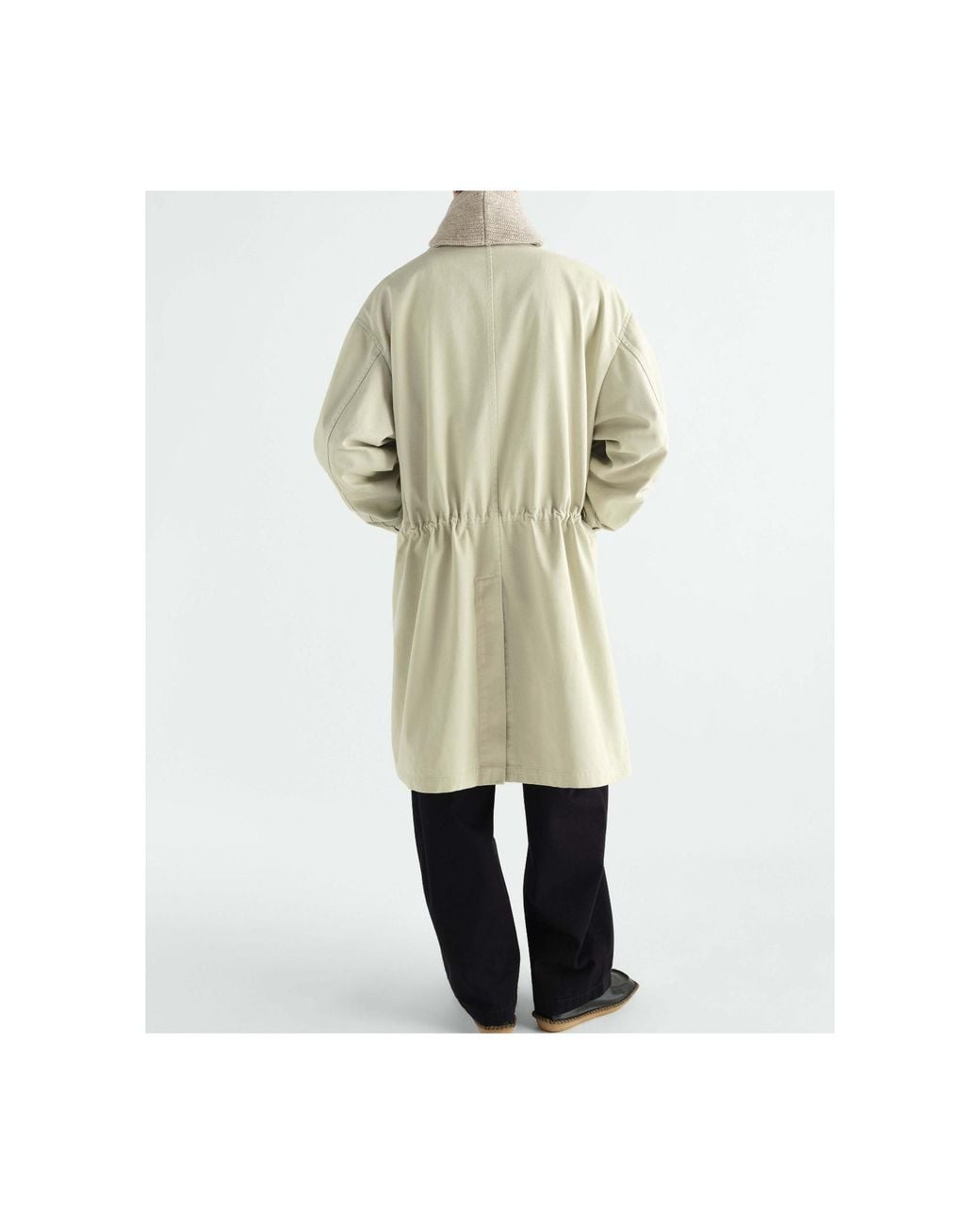 Lemaire White Military Parka for men