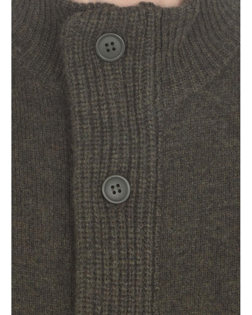 Barbour Blue High-Neck Button-Up Cardigan for men