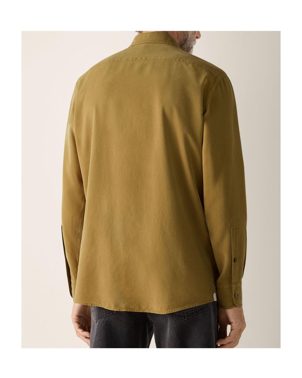 Zegna Green Long-Sleeve Shirt for men