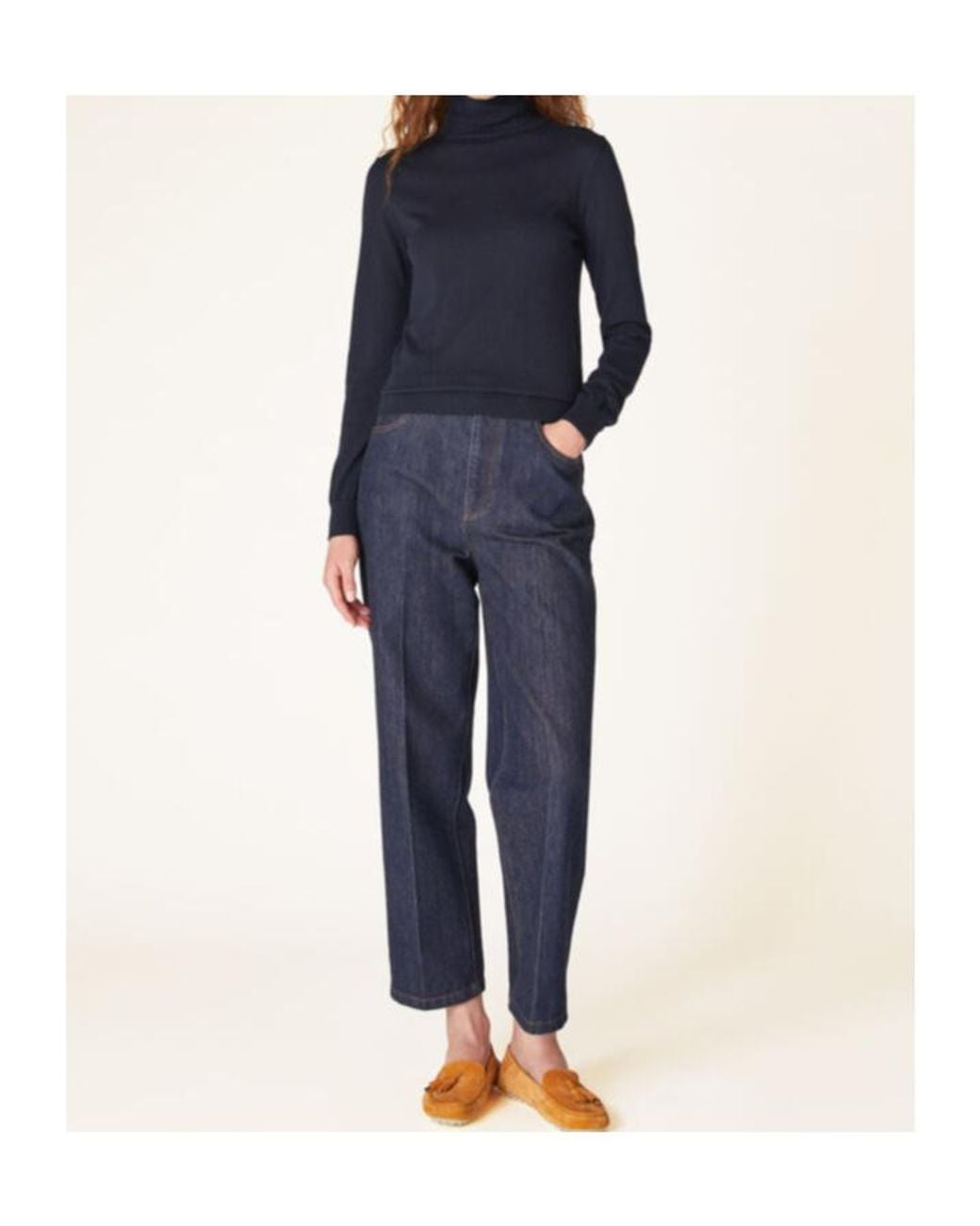 Loro Piana Blue Piuma Turtleneck Sweater