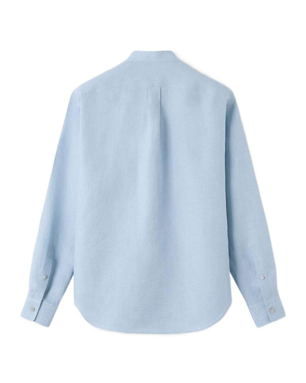 Loro Piana Blue Long Sleeve Shirt for men