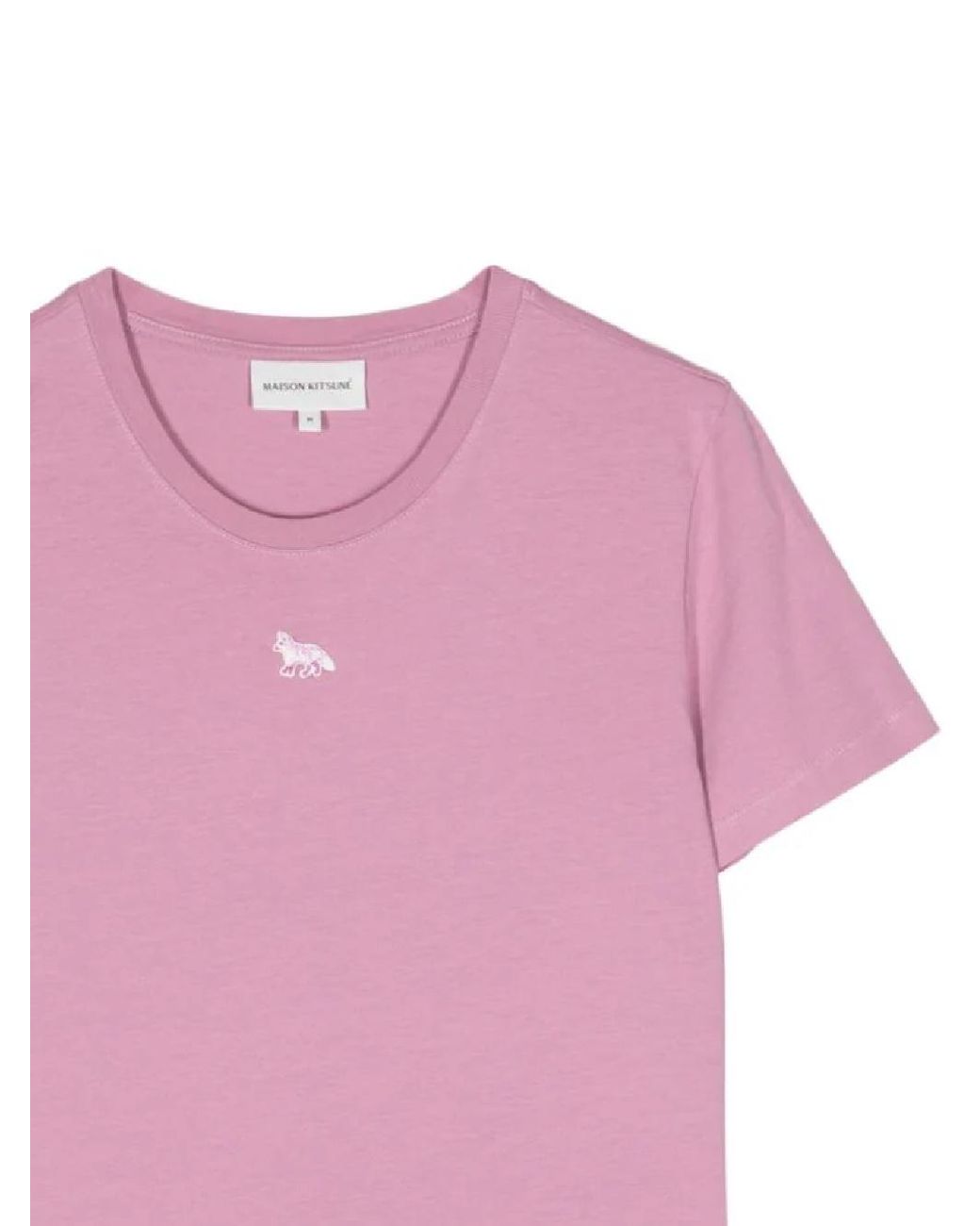 Maison Kitsuné Pink Maison Kitsuné Speedy Fox Patch Comfort T-Shirt