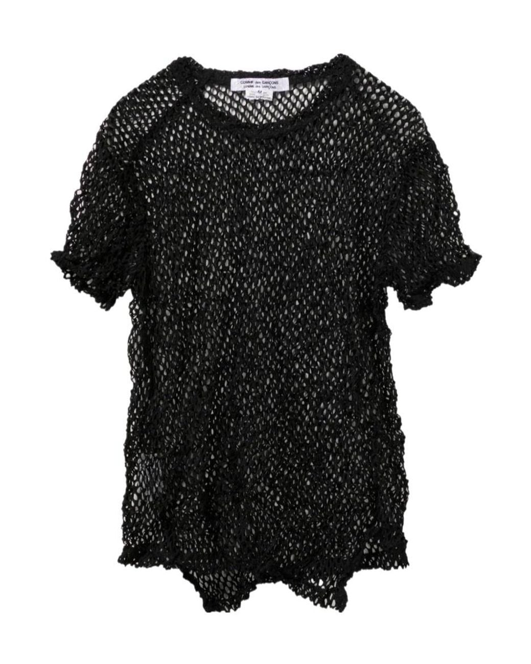 Comme des Garçons Black Comme Des Garçons Comme Des Garçons Meshed T-Shirt