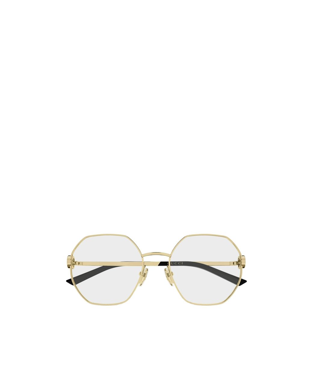 Gucci White Eyewear Geometric Frame Glasses