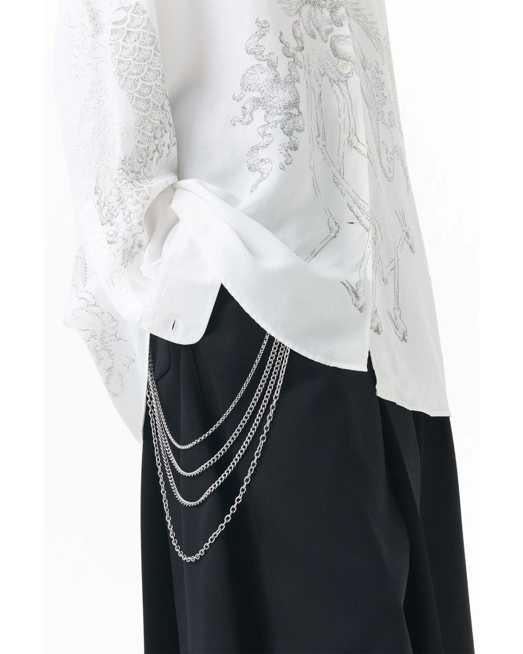 Our Legacy White Allegory Print Long Sleeve Shirt