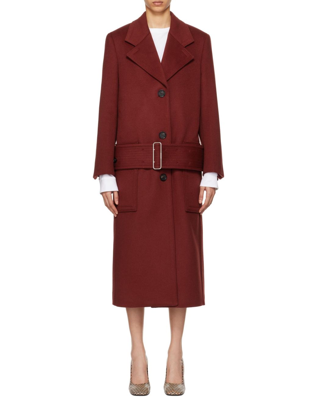 Ferragamo Red Long-Sleeved Coat