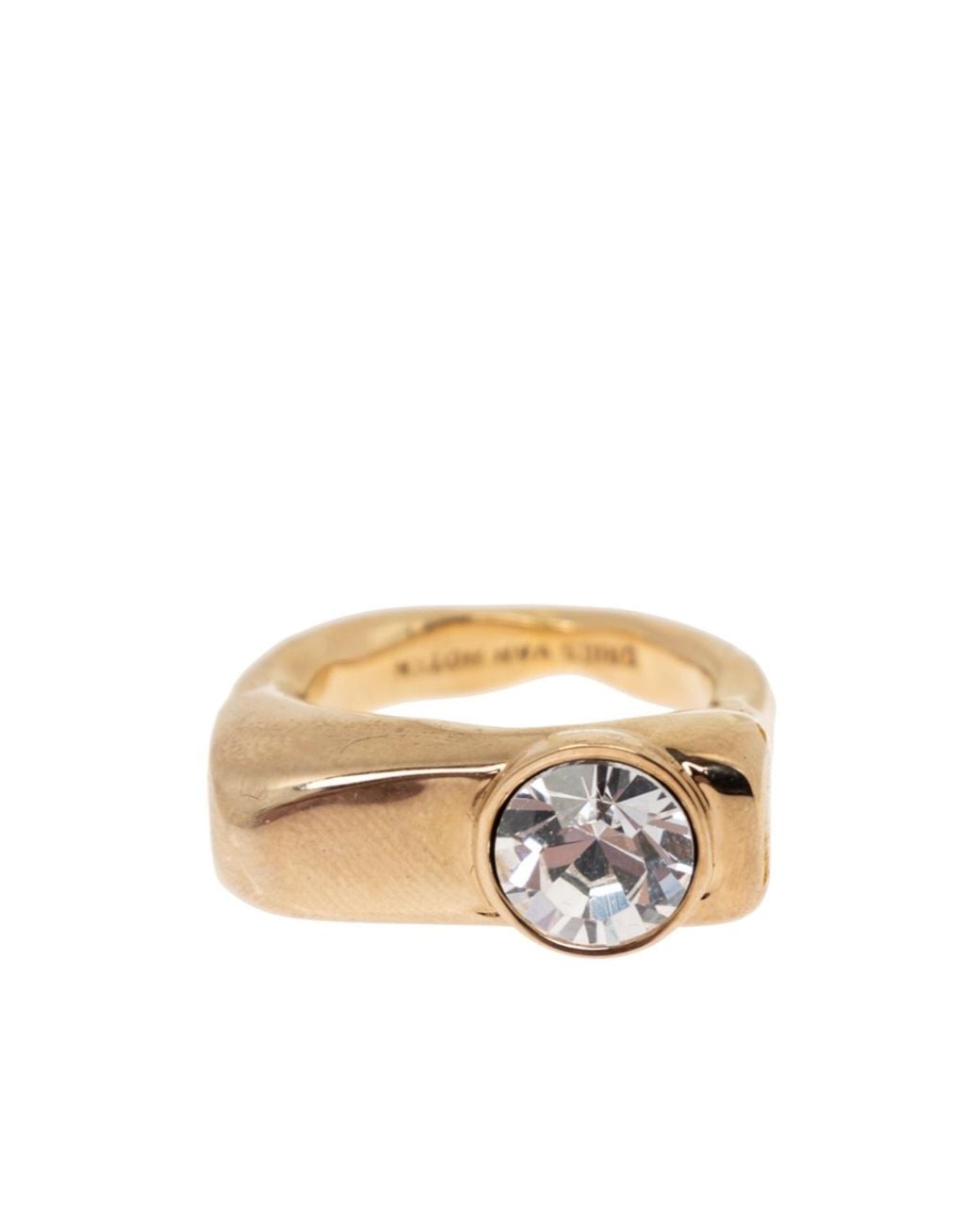 Dries Van Noten Metallic Irregular Ring