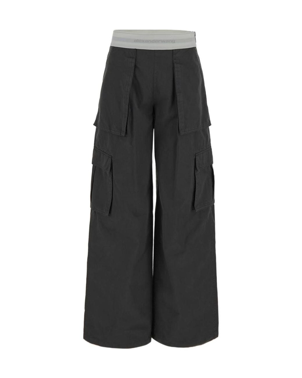 Alexander Wang Black Wide-Leg Cargo Pants