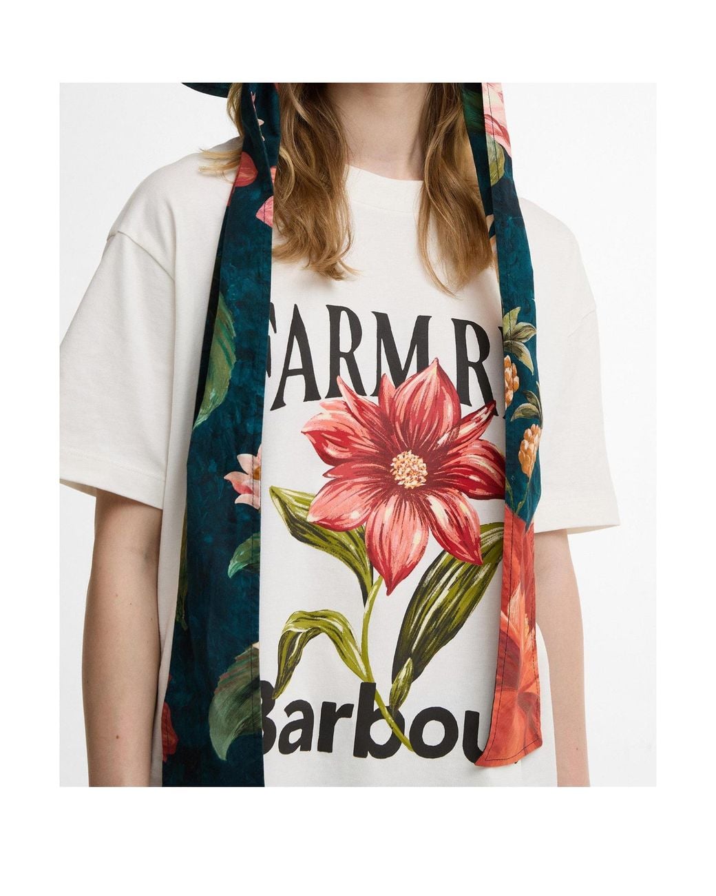 Barbour White X Farm Rio Wild Flower Graphic T-Shirt