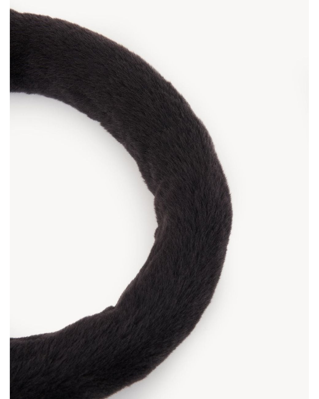 Chloé Black Plush Hairband
