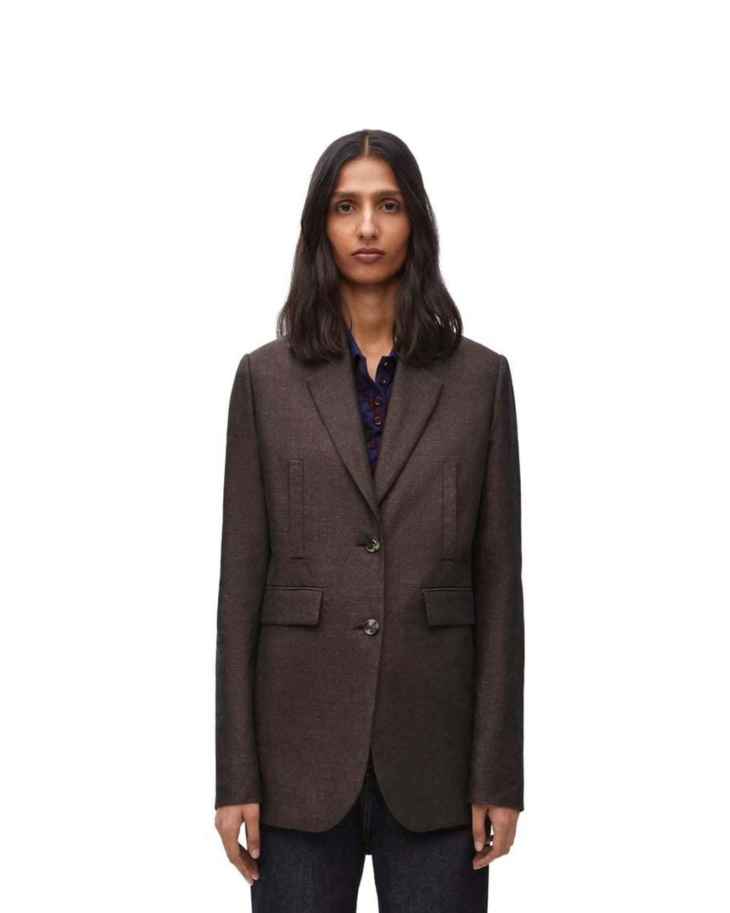 Loewe Brown Single Breasted Jacket