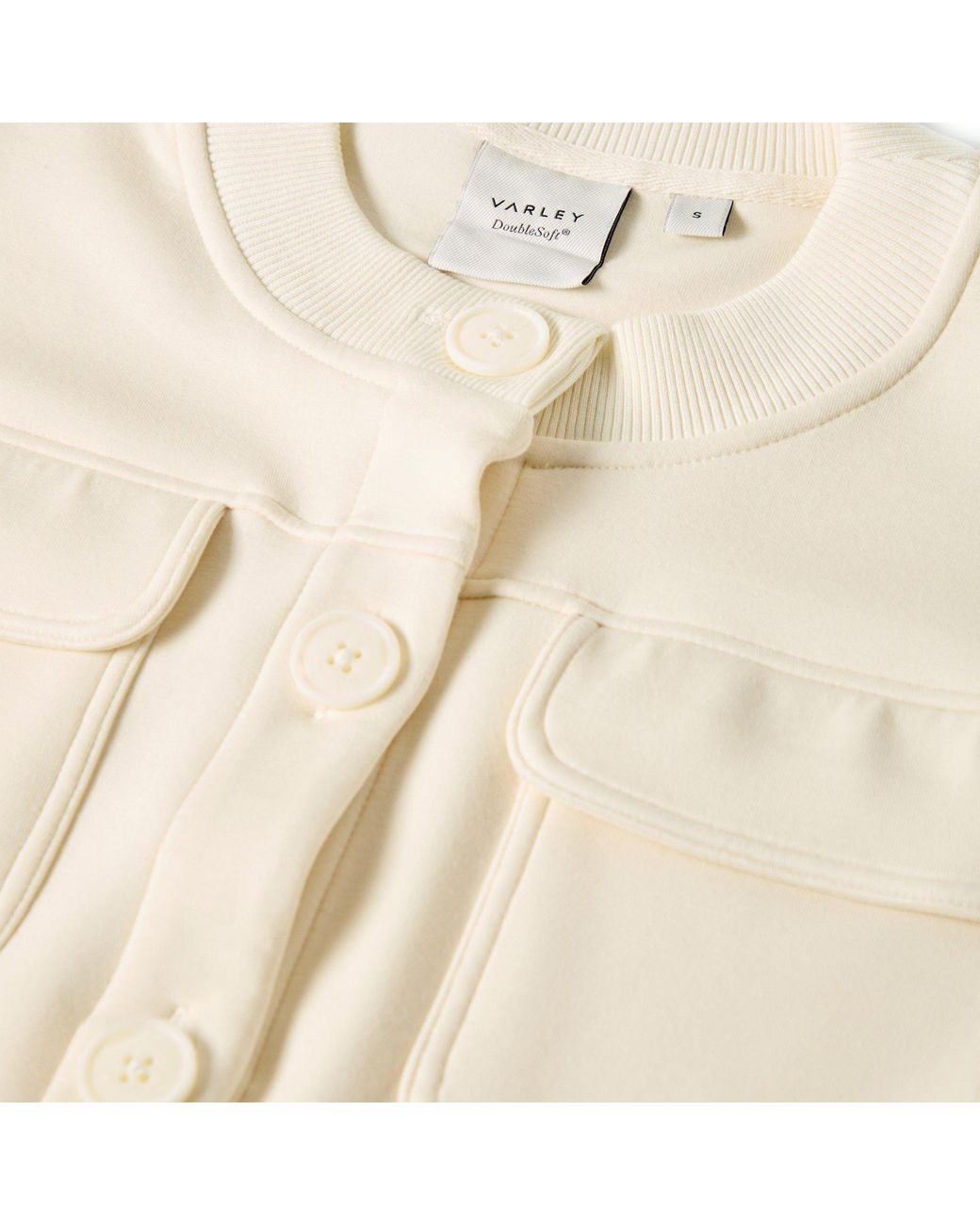 Varley Natural Button-Front Casual Jacket