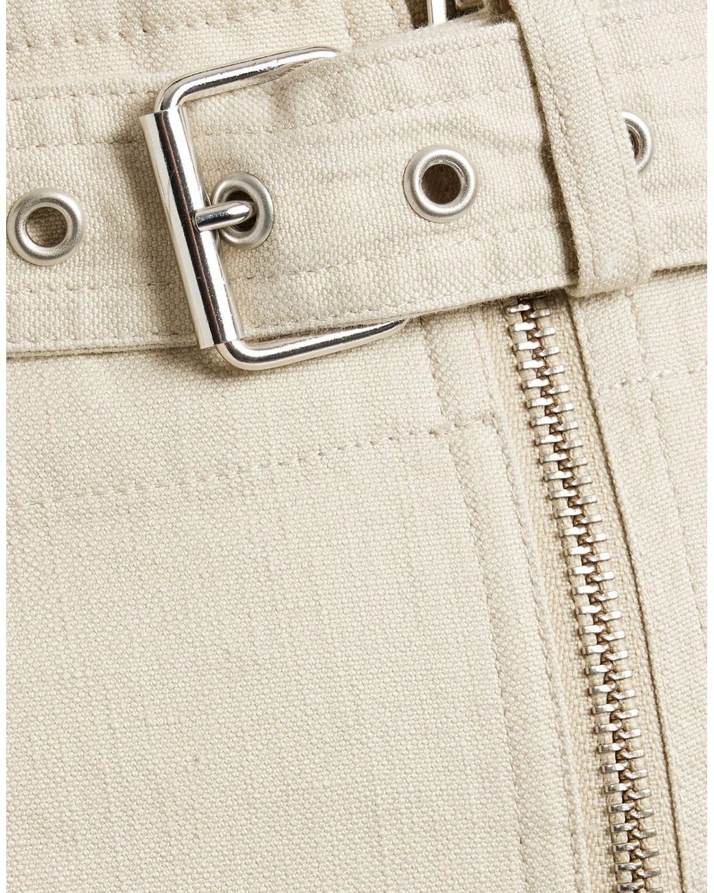 Isabel Marant Natural Solid-Color Casual Trousers