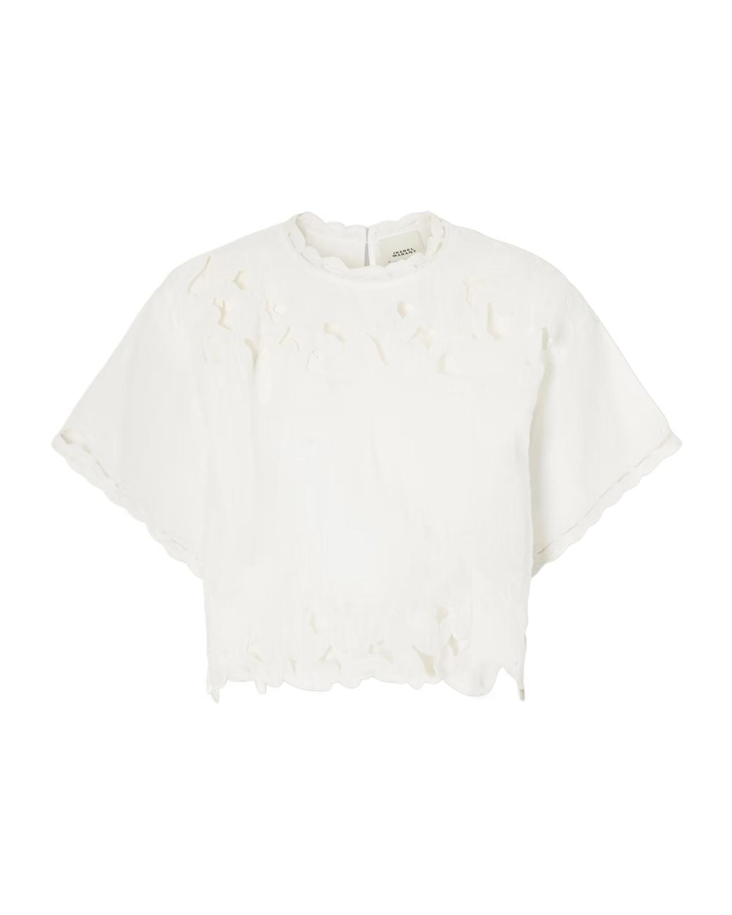 Isabel Marant White Relda Floral Embroidered Top