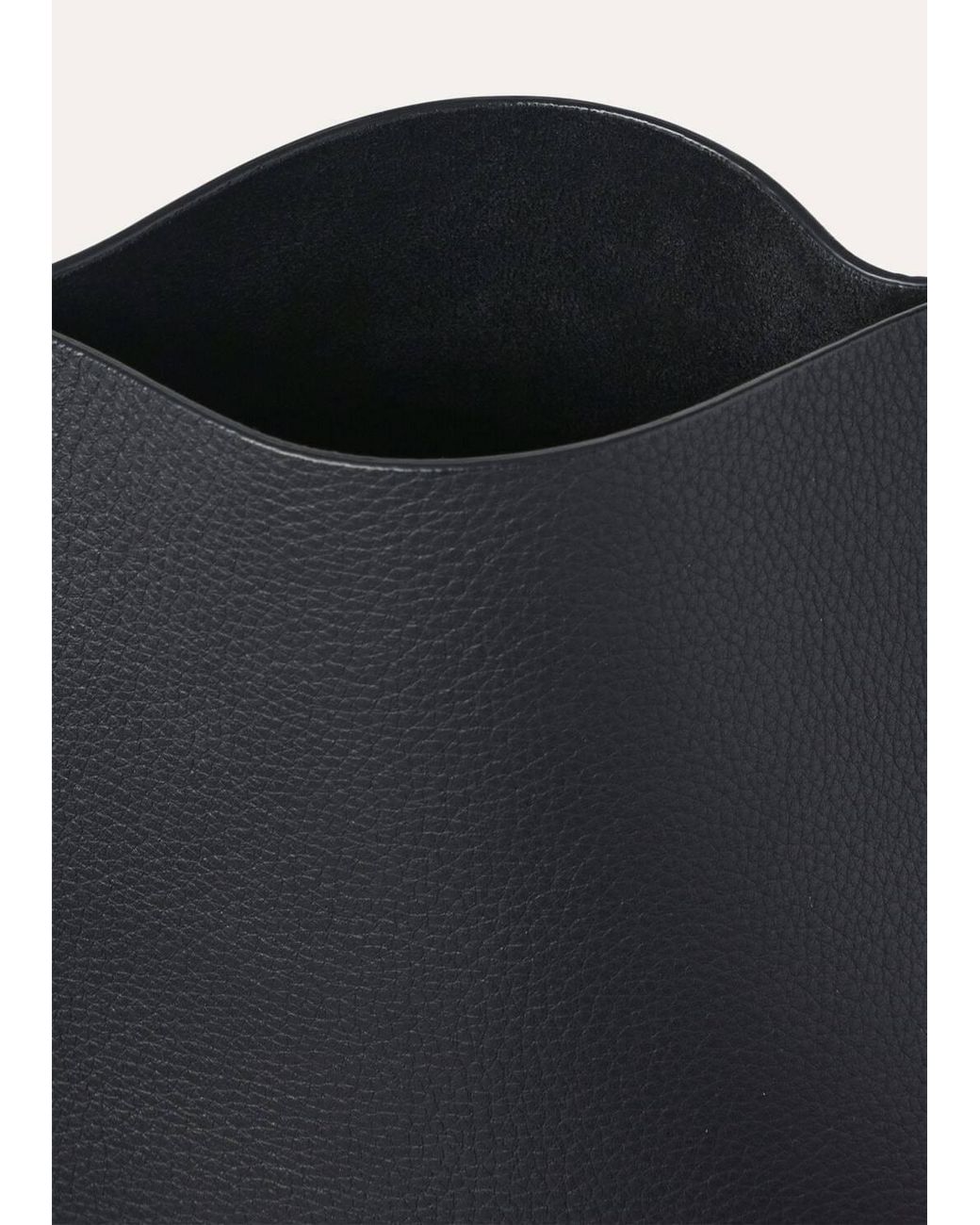 Loro Piana Black Adjustable Leather Cross-Body Mobile Phone Bag for men