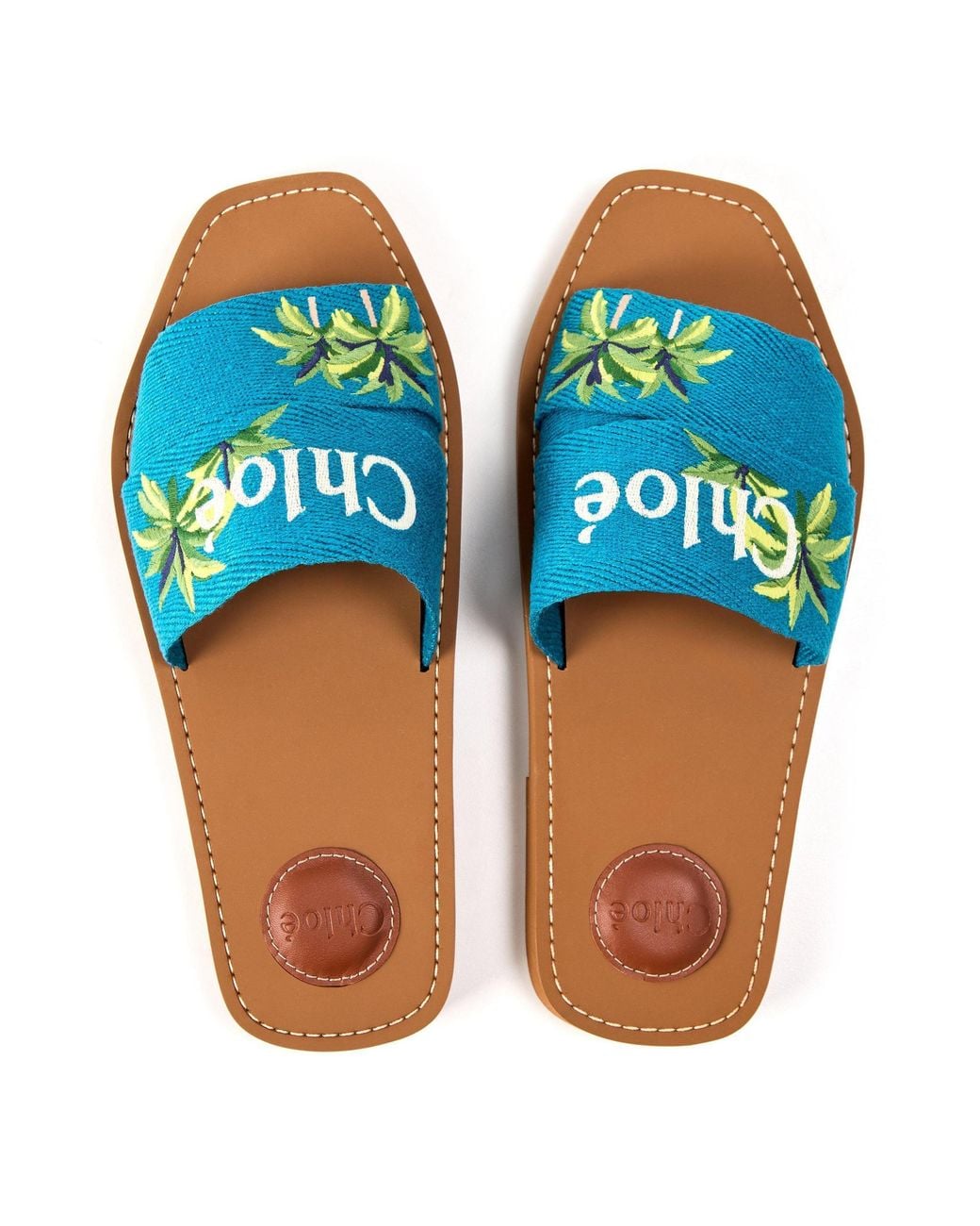 Chloé Blue Stylish And Versatile Flat Mules